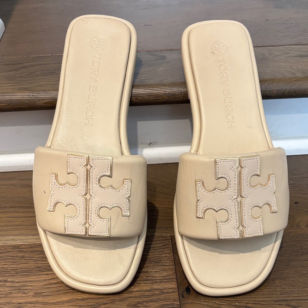 Tory Burch Women's Tan Slide Sandals